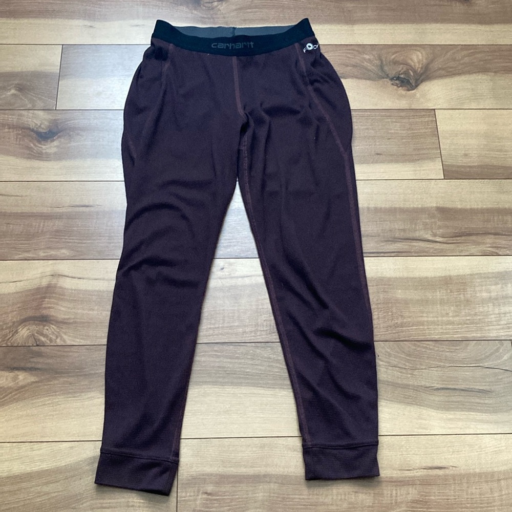Carhartt burgundy long John’s / base layer leggings. Size S